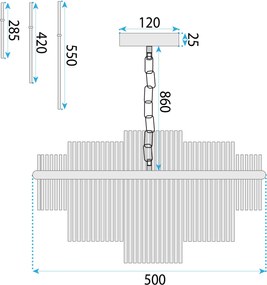 Toolight Toolight, krištáľové stropné svietidlo 6xE14 APP1653-6CP, zlatá lesklá, OSW-01596