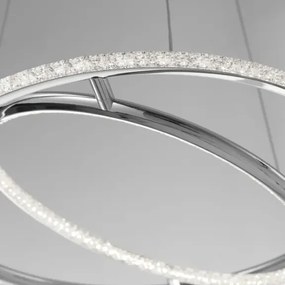 LED luster Livorno 45 Chrome