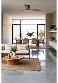 FARO 33839-1TW-LED stmievateľný ventilátor HEYWOOD TUB L 10W/230V borovica/čiern