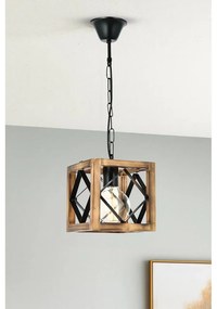 Závesné svietidlo z jedľového dreva Zikzak Rustik