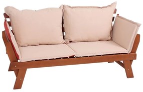 Záhradná lavica z eukalyptového dreva Garden Pleasure Fortuna