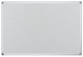 Bi-Office Textilná, magnetická nástenka s kovovou mriežkou, 900 x 600 mm