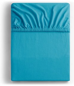 Modrá napínacia plachta jersey 90x200 cm Amber – Restilo