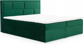 Manželská posteľ Boxspring 180 cm Menera (zelená)