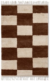 Tkaný koberec Mara, veľký – hnedý/sivobiely