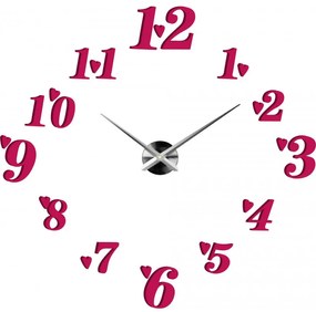 Veľké nalepovacie hodiny na stenu srdiečka I SENTOP 12S004+ srdiečka