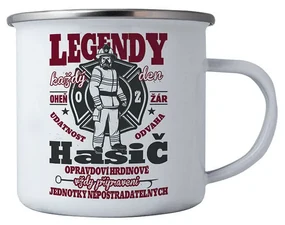 Bohemia Gifts Plechový hrnček - Pro hasiče, 350 ml