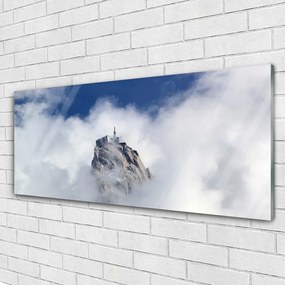 Obraz na akrylátovom skle Hora mraky príroda 125x50 cm