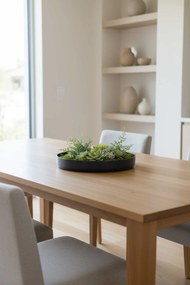 Dekoračná miska ORYVEN, sklolaminát, priemer 40 cm, antracit