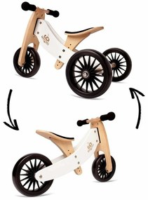 Dadaboom.sk Drevený balančný bicykel Tiny Tot Plus 2v1 biela