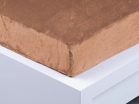 XPOSE® Detská mikroplyšová plachta Exclusive - hnedá 70x140 cm