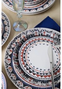 Jedálenská súprava 24 ks pestrofarebná/kamenina