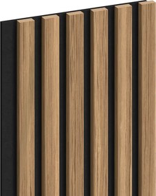 Mexen Lam-F, akustické stenové lamely 275 × 30 cm, plstený podklad 8 mm, technická dyha, orech svetlý, S105-275307-3015-017