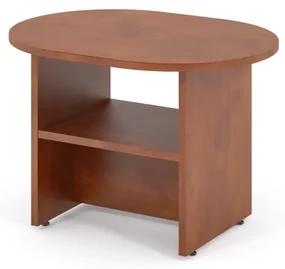 Rokovací stôl Impress 80 x 60 cm, oválny, tmavý orech
