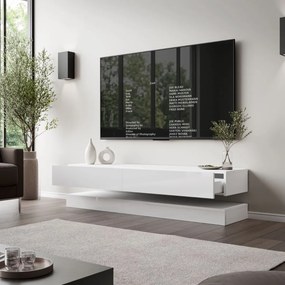 TV STOLIK SALLE BIELY LESK 140 cm