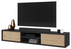 TV stolík Fiora 40 (antracit + dub olejovaný). Vlastná spoľahlivá doprava až k Vám domov. 1066469