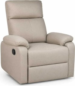 LuxuryForm DESIGN Televízne kreslo RUFO s polohovaním - béžové