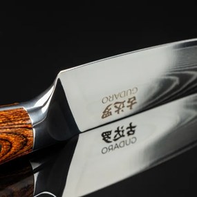 Gudaro - Damaskový kuchynský nôž FENG 3,5", 67 vrstiev ocele, dĺžka 9,5 cm