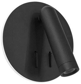 Toolight Toolight, LED nástenné svietidlo 16x14cm, 10W, APP1614-1W, čierna, OSW-06529