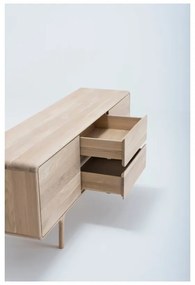 TV komoda z masívneho dubového dreva Gazzda Fawn