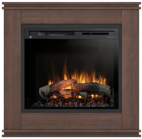 Elektrický krb Vena 28 tmavý dub/čierny