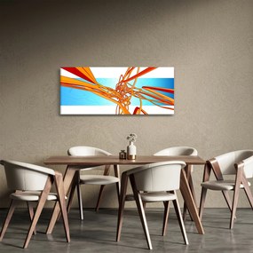 Obraz - Prepletené čiary, abstrakcie (120x50 cm)