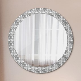 Okrúhle ozdobné zrkadlo Ananás fi 80 cm