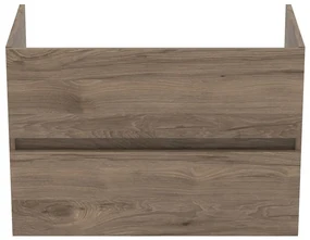 Závesná skrinka pod umývadlo v dekore orecha v prírodnej farbe 80x55 cm Eurovit+ – Ideal Standard