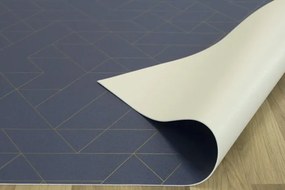 PVC podlaha Colori Jester 578 modrá / zlatá