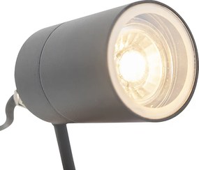 Inteligentný moderný reflektor antracit IP44 vr. WiFi GU10 - Solo