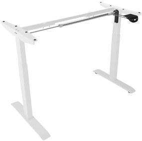 Herný stôl BR01 svetlohnedý s bielym rámom 140 cm