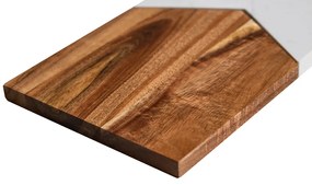 Servírovacia doska z dreva a mramoru GUSTA 30 cm