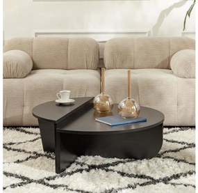 SADA 2x Konferenčný stolík ORION čierna