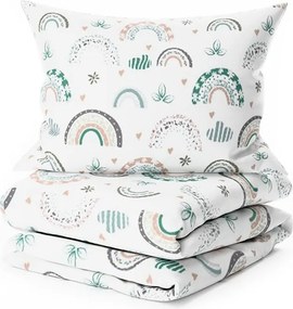 Krepové obliečky do postieľky Renforcé RAINUBI biele Rozmer obliečky: 45 x 65 cm | 90 x 140 cm