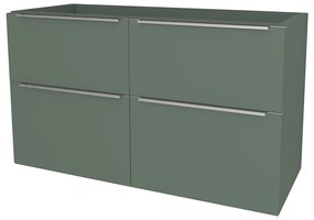 Mereo, Mereo Mailo, kúpeľňová skrinka 121 cm, chróm madlo, Multidecor, Zelená Verde, MER-CN593SZEV1