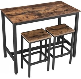 Barový stôl so stoličkami VASAGLE LBT15X