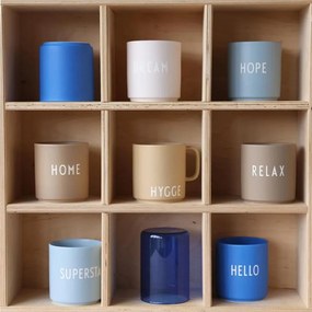 DESIGN LETTERS Porcelánový hrnček Cobalt Blue Hello 300 ml