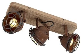 Inteligentný reflektor hrdzavo hnedý nastaviteľný vrátane 3 WiFi GU10 - Gina