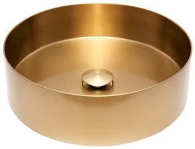 Umývadlo na dosku zlaté SAT Aurum 38x38 cm bez prepadu SATAUR3838BG, 1 ks