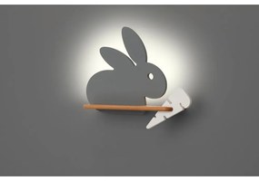 Sivé detské svietidlo Rabbit - Candellux Lighting