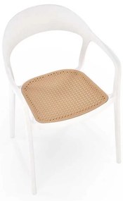 Jedálenská stolička Ruby, hnedá / biela