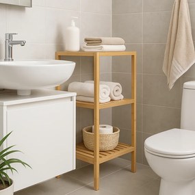 Noela Bambusový regál s 3 policami BAMBI