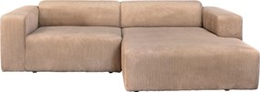 XXXLutz ROHOVÁ SEDAČKA, textil, svetlohnedá P & B - Sedačky - 002330003302