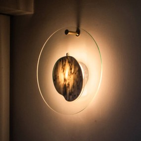 Foscarini Gioia nástenné LED svetlo, Ø 40cm, modrá