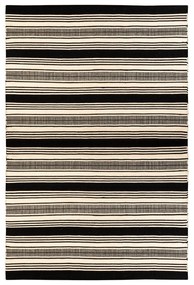 Čierno-biely obojstranný vonkajší koberec z recyklovaného plastu Green Decore Zambezi, 160 x 230 cm