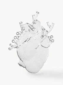 Dizajnová váza zo skla Love, V 24 cm