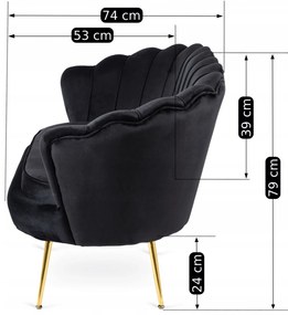 PROXIMA.store - Elegantná pohovka Zendaya FARBA: sivá