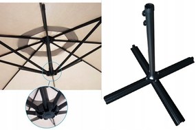 DomTextilu Veľký záhradný slnečník so stojanom FANGO 350 cm 67088