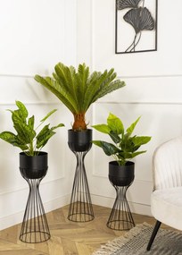 Kvetináč na stojane LOFT V 56 cm čierny