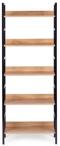 ModernHome Vysoký regál s 5 policami - kovová konštrukcia, MDF dosky